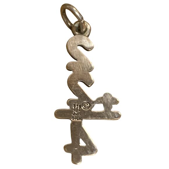 James Avery Charm or Pendant Sterling Silver 2+2=4 Math Retired - Picture 4 of 5